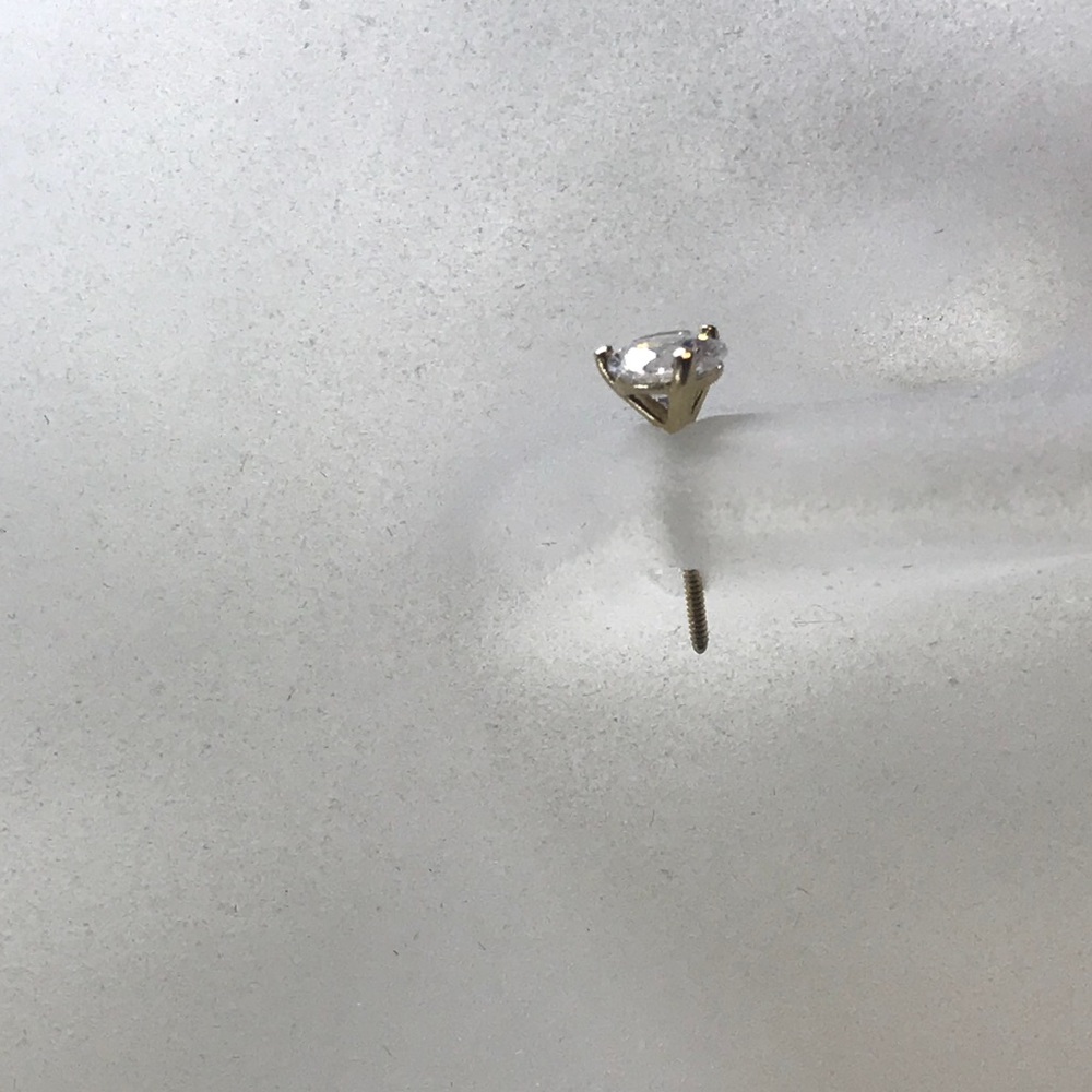1ct Lab created diamond 14k martini - Picture 6 of 8